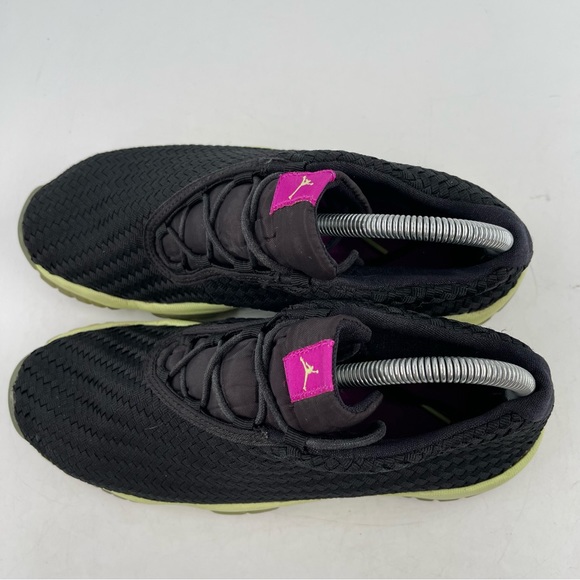 Nike 👞 Big Kid’s Air Jordan Future GG Black Liquid Lime Athletic Shoes-Size 7 Y - Picture 5 of 11